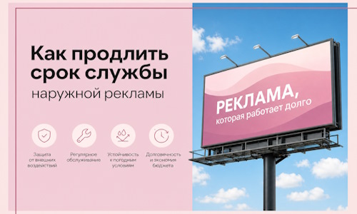 Как продлить срок службы наружной рекламы в  Магнитогорске