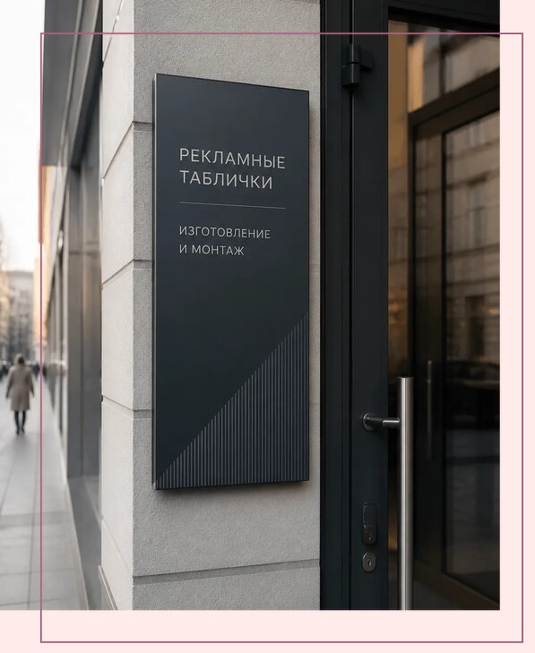 Рекламные таблички в Магнитогорске по цене от 4655 р. | Аванза-Мгн